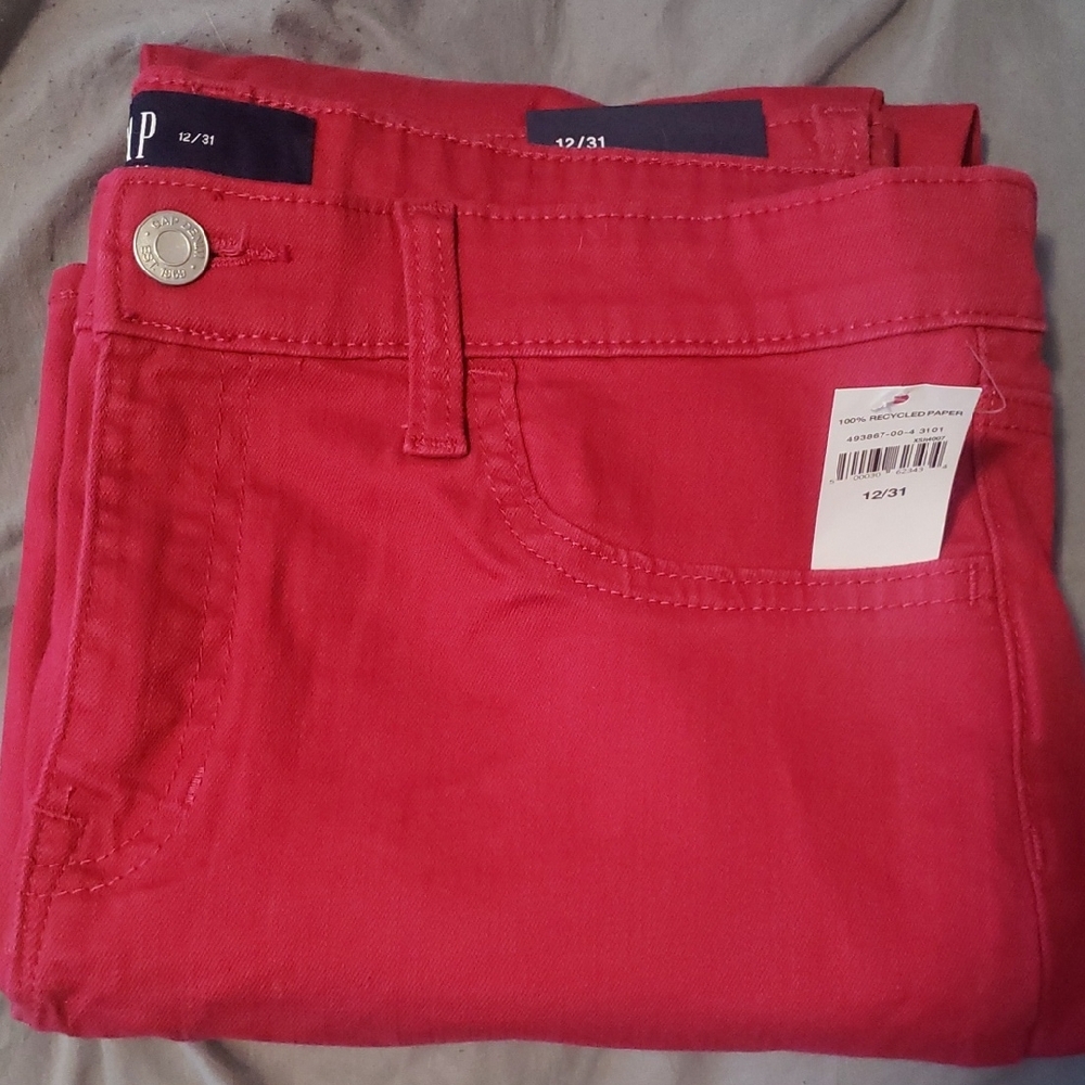 GAP Pink Denim Leggings